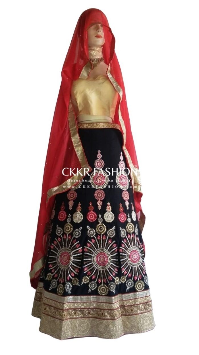 LEHENGA-SEMI STITCHED ART SILK - Image 2